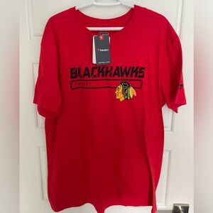 NHL Chicago Blackhawks T Shirt Men’s XL NWT Red with logo